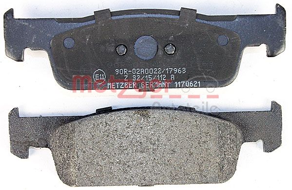 METZGER 1170621 Bremsbelagsatz, Scheibenbremse